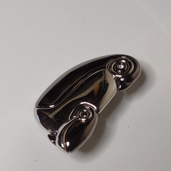 Dark Silver Tone Metal Penguin Brooch - Picture 7 of 11